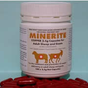 Copper Oxide Capsules for Sheep and Goats (2.5g)